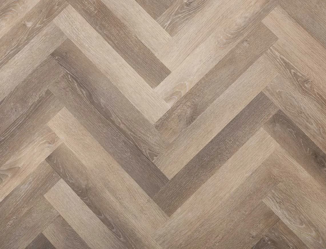 Hamilton 2mm Soft Truffle Oak Herringbone LVT flooring