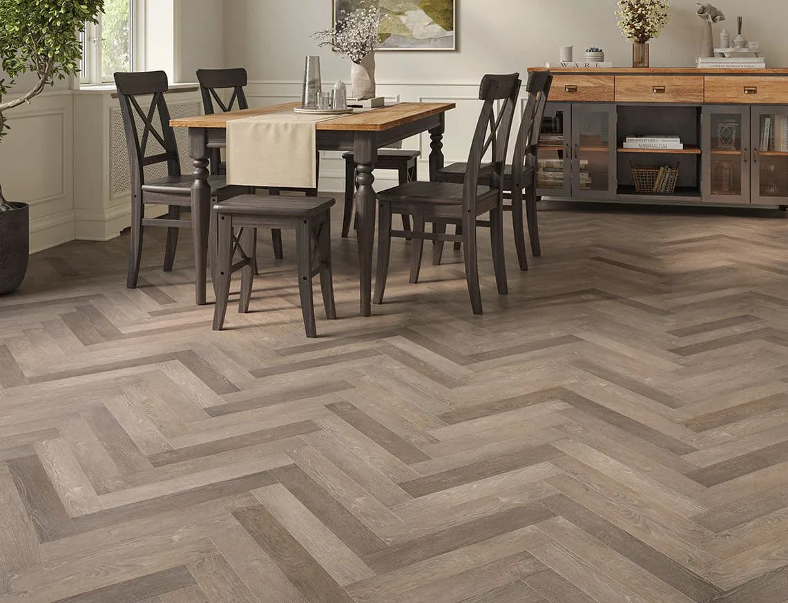 Luxury Vinyl Tiles (Glue-Down LVT) example